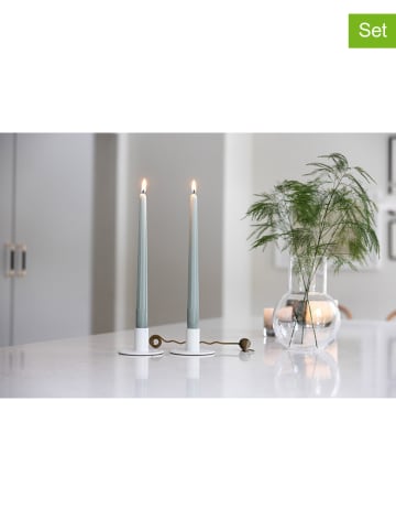Liljeholmens Candle 2er-Set: Stabkerzen "Prisma" in Hellgrün - 2x 4 Stück