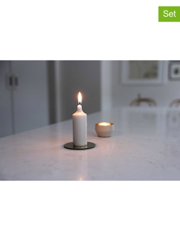 Liljeholmens Candle 2er-Set: Blockkerzen "Kupé" in Weiß - 2x 4 Stück