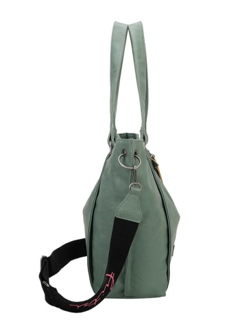 Fritzi aus Preußen Shopper bag w kolorze miętowym - 54 x 33,5 x 12,5 cm