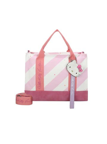 Fritzi aus Preußen Henkeltasche in Rosa/ Weiß - (B)26 x (H)21 x (T)9 cm