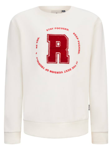 Retour Sweatshirt in Weiß/ Rot