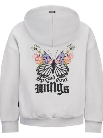 Retour Hoodie in Hellgrau/ Bunt