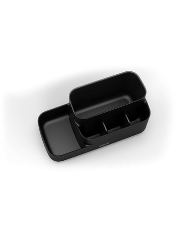 JosephJoseph Badkamerorganizer "EasyStore" zwart - (B)24,8 x (H)11,9 x (D)11,6 cm