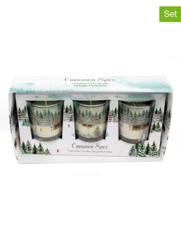 SiL Interiors 3-delige set: geurkaarsen meerkleurig - 3 x 50 g