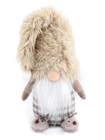 SiL Interiors Dekofigur ''Santa with Slippers'' in Beige - (B)19 x (H)60 x (T)17 cm