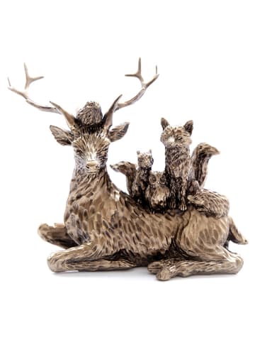 SiL Interiors Dekofigur ''Reindeer & Calf'' in Gold - (H)17 cm
