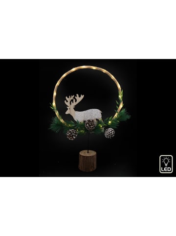 SiL Interiors LED-Dekoleuchte in Grün/ Braun - (B)30 x (H)47 x (T)8 cm
