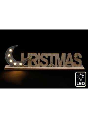 SiL Interiors LED-Dekoleuchte ''Christmas'' in Hellbraun - (B)40 x (H)12 x (T)5 cm