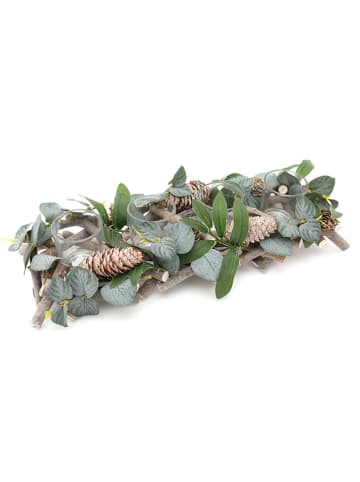 SiL Interiors Windlicht "Sage" lichtbruin/groen - (L)14 x (B)39 cm