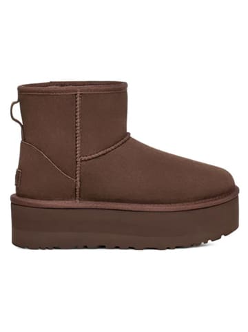 UGG Leder-Boots "Classic Mini" in Braun