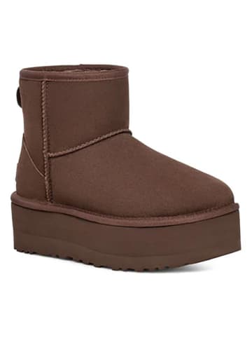 UGG Leder-Boots "Classic Mini" in Braun