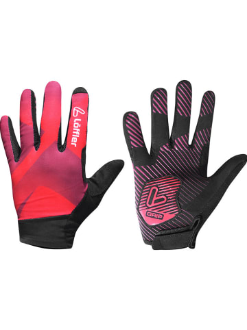 Löffler Fietshandschoenen "Full Finger" roze/zwart