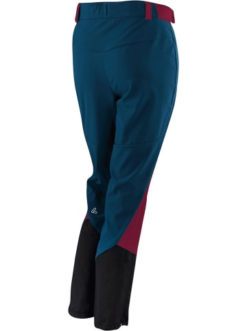 Löffler Touringbroek "Light" rood/donkerblauw