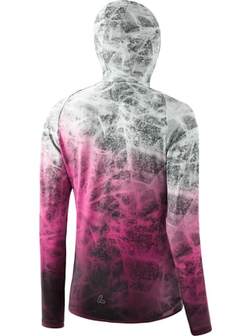 Löffler Fleecejacke "Arctic" in Weiß/ Pink/ Schwarz