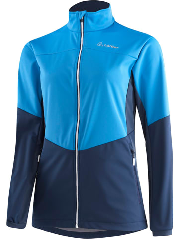 Löffler Softshelljacke "Hyper" in Blau/ Dunkelblau