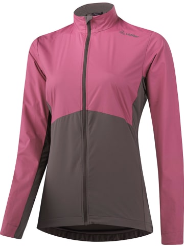 Löffler Fahrrad-Hybridjacke "Streventa" in Pink/ Grau
