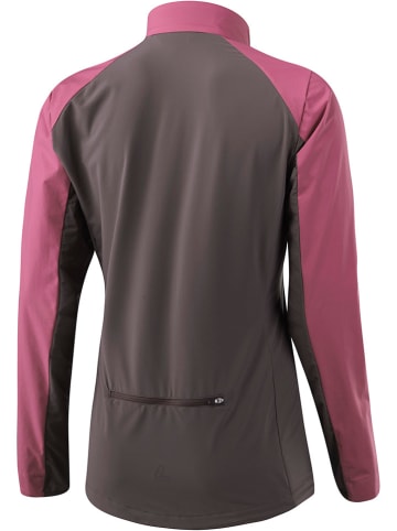Löffler Hybride fietsjas "Streventa" roze/grijs