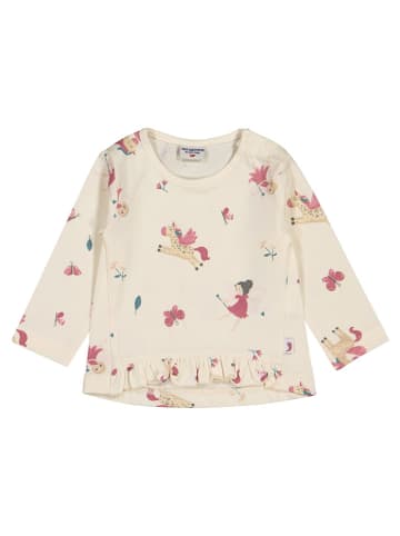 Salt and Pepper Longsleeve in Creme/ Rosa