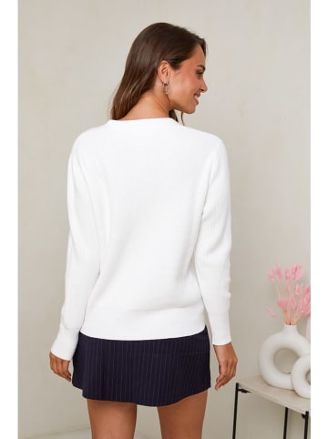 Soft Cashmere Kardigan w kolorze białym