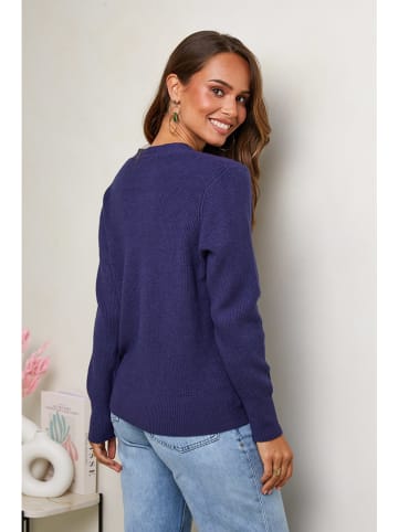 Soft Cashmere Vest donkerblauw