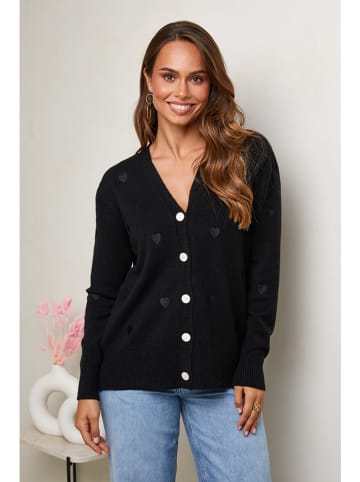 Soft Cashmere Cardigan in Schwarz
