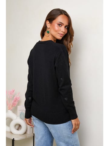 Soft Cashmere Cardigan in Schwarz