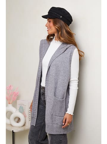 Soft Cashmere Cardigan in Grau