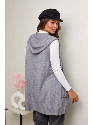Soft Cashmere Cardigan in Grau