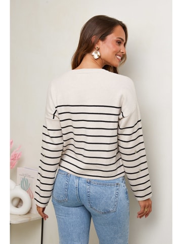 Soft Cashmere Sweter w kolorze beżowo-czarnym