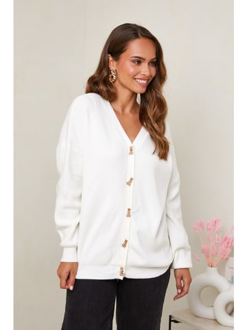 Soft Cashmere Kardigan w kolorze kremowym