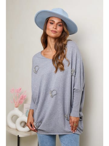 Soft Cashmere Trui grijs