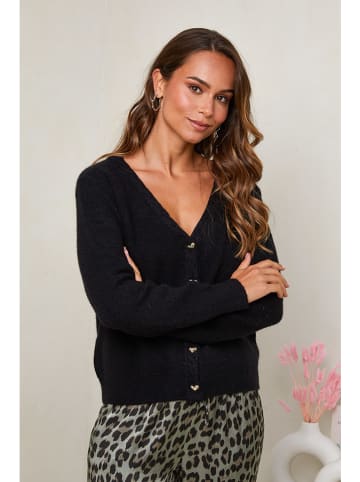 Soft Cashmere Cardigan in Schwarz
