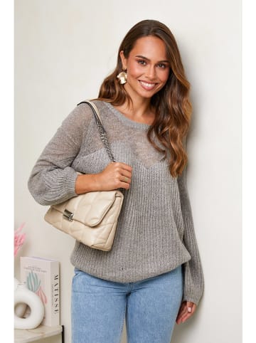 Soft Cashmere Sweter w kolorze szarym