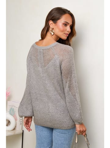 Soft Cashmere Trui grijs