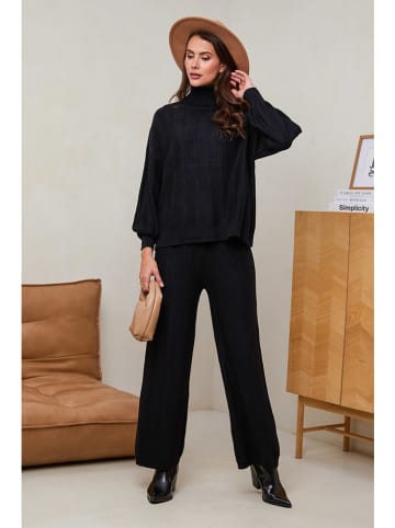Soft Cashmere 2-częściowy zestaw w kolorze czarnym