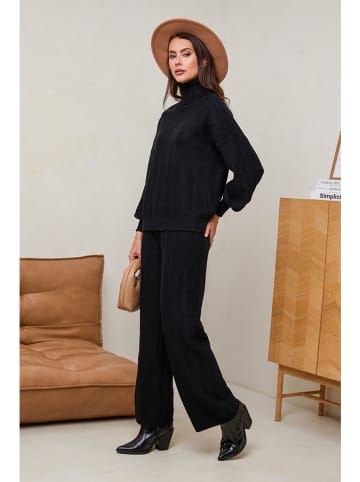 Soft Cashmere 2-częściowy zestaw w kolorze czarnym