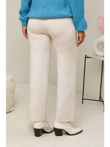 Soft Cashmere Spodnie w kolorze beżowym