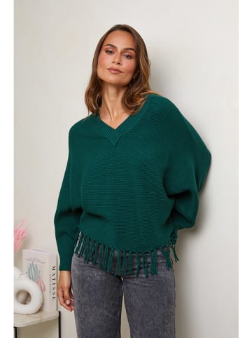 Soft Cashmere Pullover in Grün
