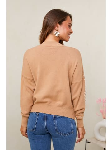Soft Cashmere Sweter w kolorze karmelowym
