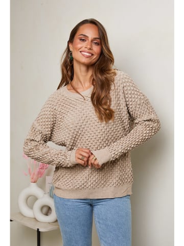 Soft Cashmere Pullover in Beige