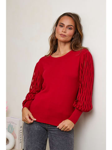 Soft Cashmere Pullover in Rot