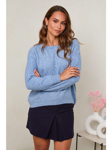 Soft Cashmere Trui lichtblauw