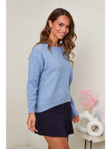 Soft Cashmere Trui lichtblauw