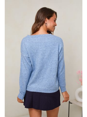 Soft Cashmere Trui lichtblauw