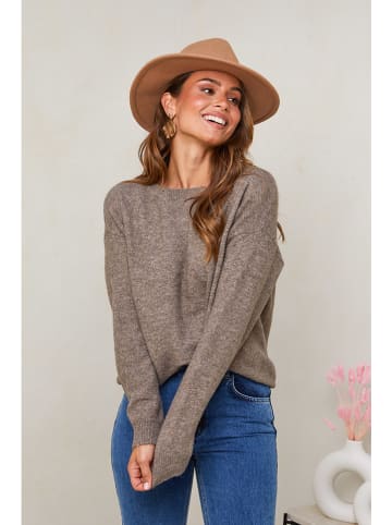 Soft Cashmere Trui taupe