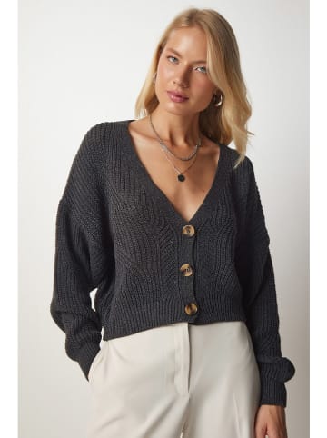 Happiness Istanbul Cardigan in Anthrazit