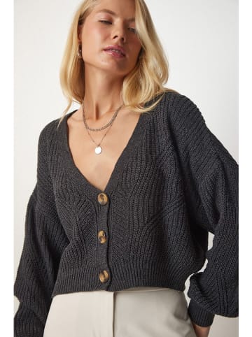 Happiness Istanbul Cardigan in Anthrazit