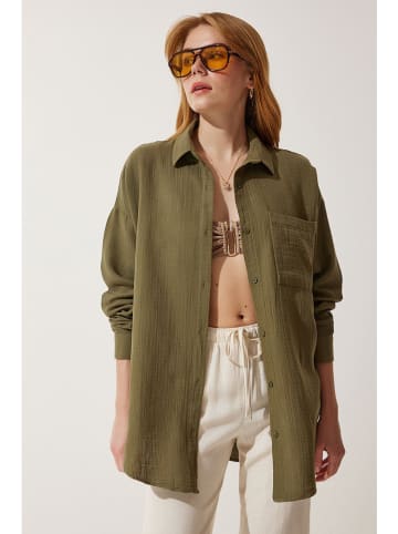 Happiness Istanbul Bluse in Khaki