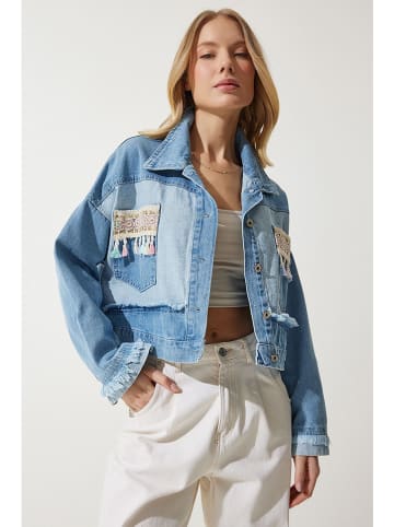 Happiness Istanbul Jeansjacke in Blau