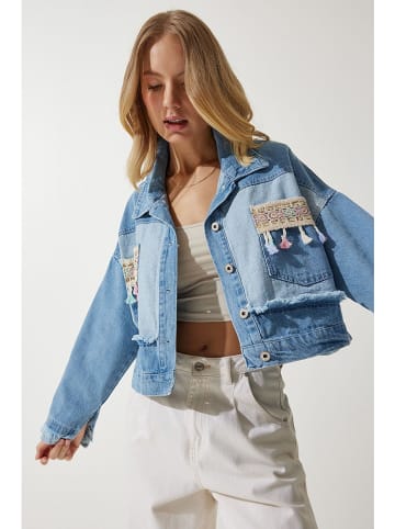 Happiness Istanbul Jeansjacke in Blau